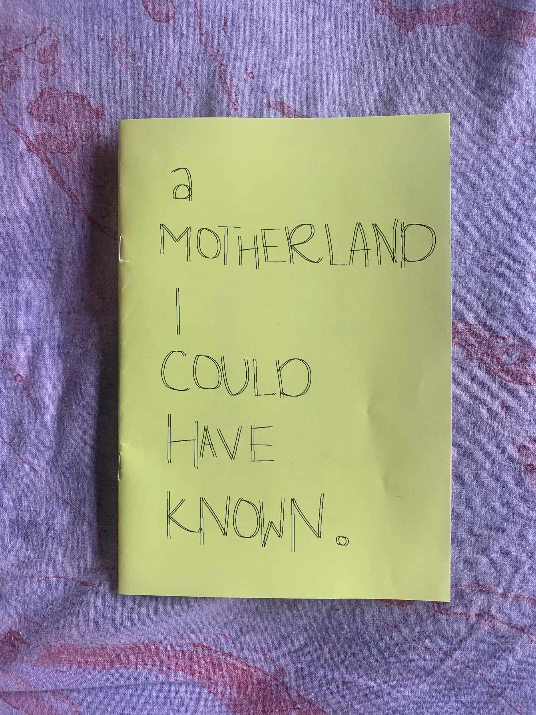A Motherland I Could Have Known
