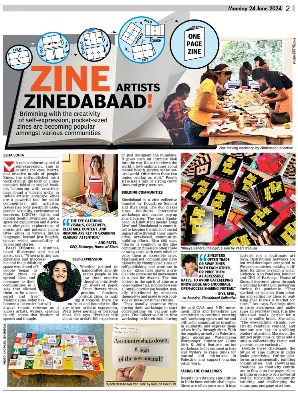 Zine Artists Zinedabaad! - Bazinega