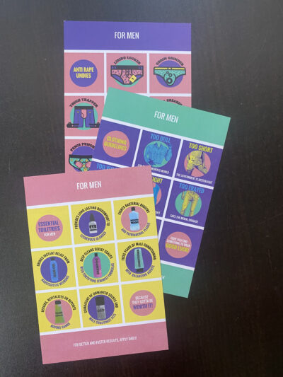 For Men: Anti Rape Undies, Clothing Guidelines, Essential Toiletries (Set of 3)