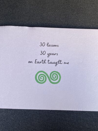 30 Lessons 30 Years on Earth Taught Me