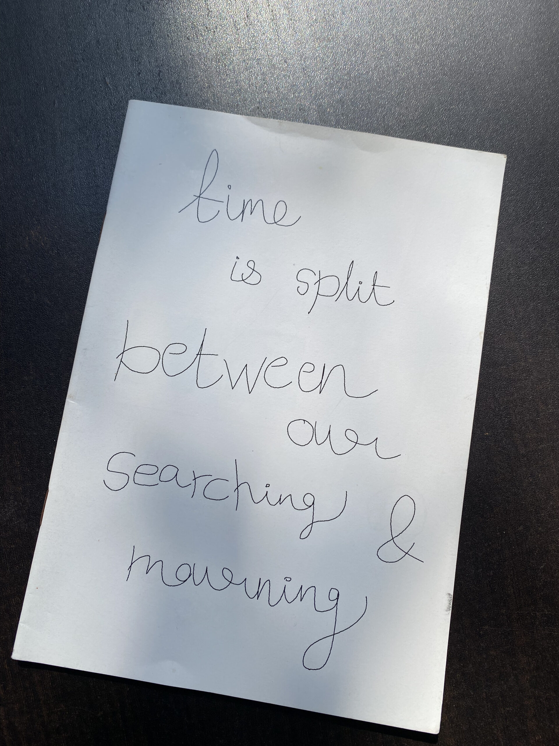 Time Is Split Between Searching & Mourning